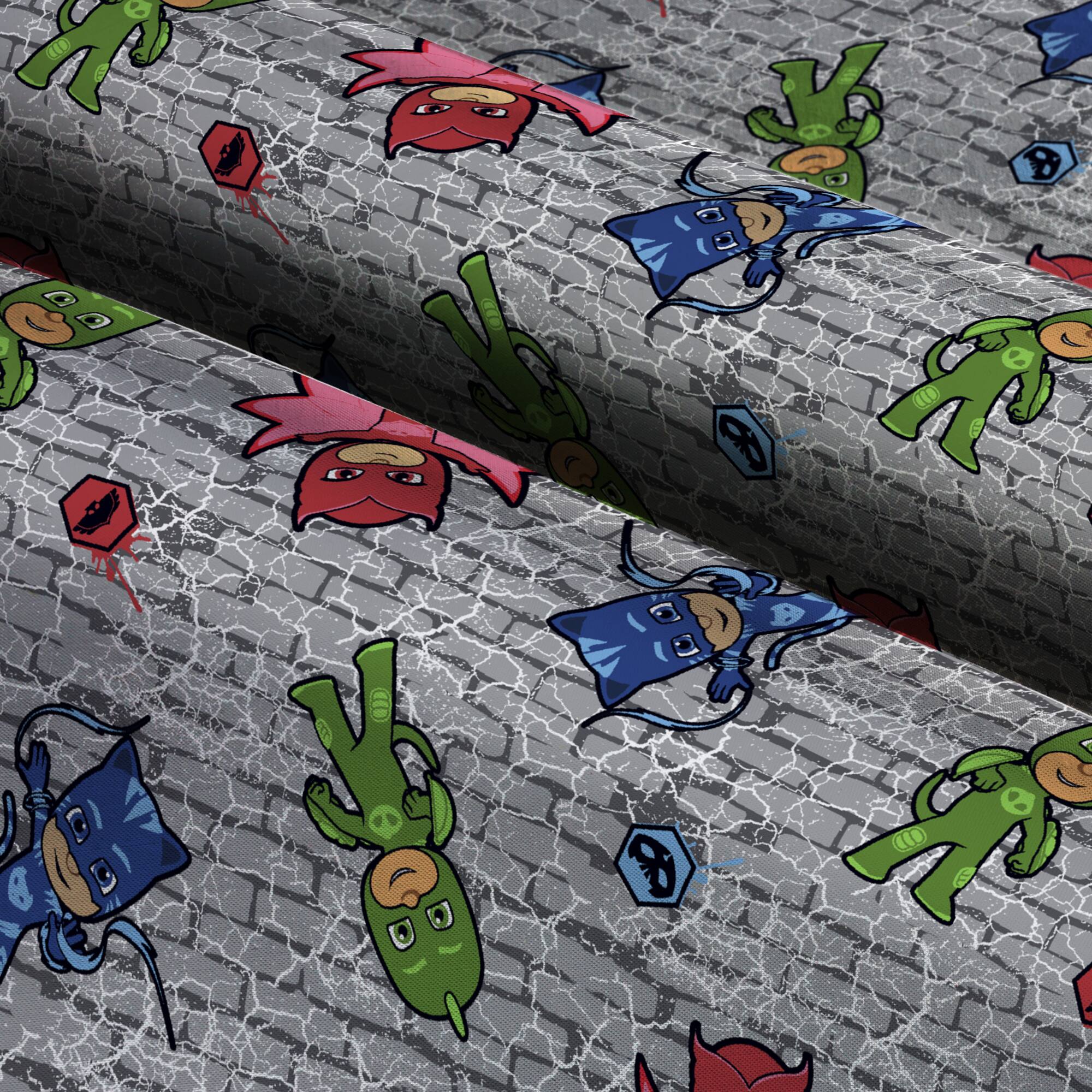 Eone PJ Masks Characters Cotton Fabric